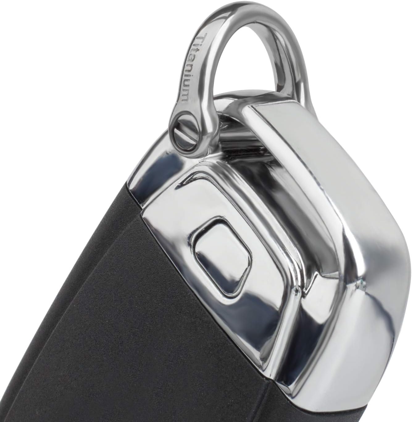 TISUR Titanium D-Rings with Screw Shackle, U Shape Key Chains Rings, Car Keys Tools, DIY Leather Craft Purse/Wallet Buckle 1 pcs (Polished, Small)