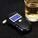 Professional Digital Breathalyzer, Portable Breath Alcohol Tester with 10 Mouthpieces … (Black)