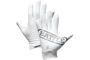 Battle Sports Doom 1.0 Wide Receiver Football Gloves, Ultra Stick Adult & Youth Gloves