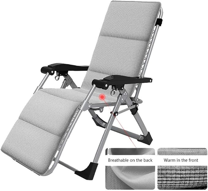 Sillas de patio reclinables plegables de servicio pesado, silla