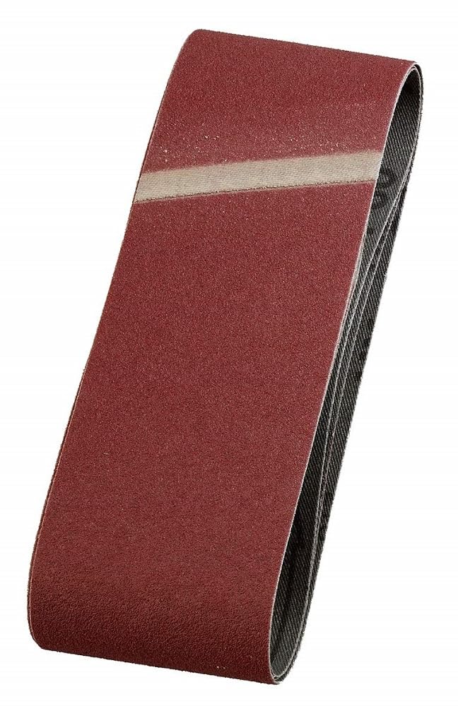 kwb Abrasive Belts 65X410 Mm Made Of High-Grade Aluminium Oxide With Grit Size 40, Special Gluing and Flexible Cotton Fabric for Coarse Sanding Of Wood and Metal