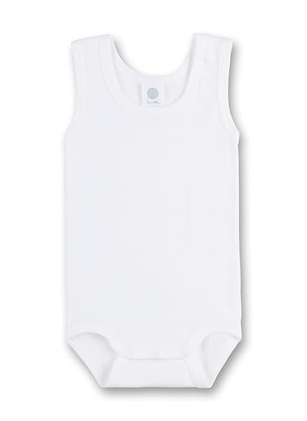 Sanetta 308300 - Body ärmellos, Basic Collection, Organic Cotton weiss (Weitere Farben)