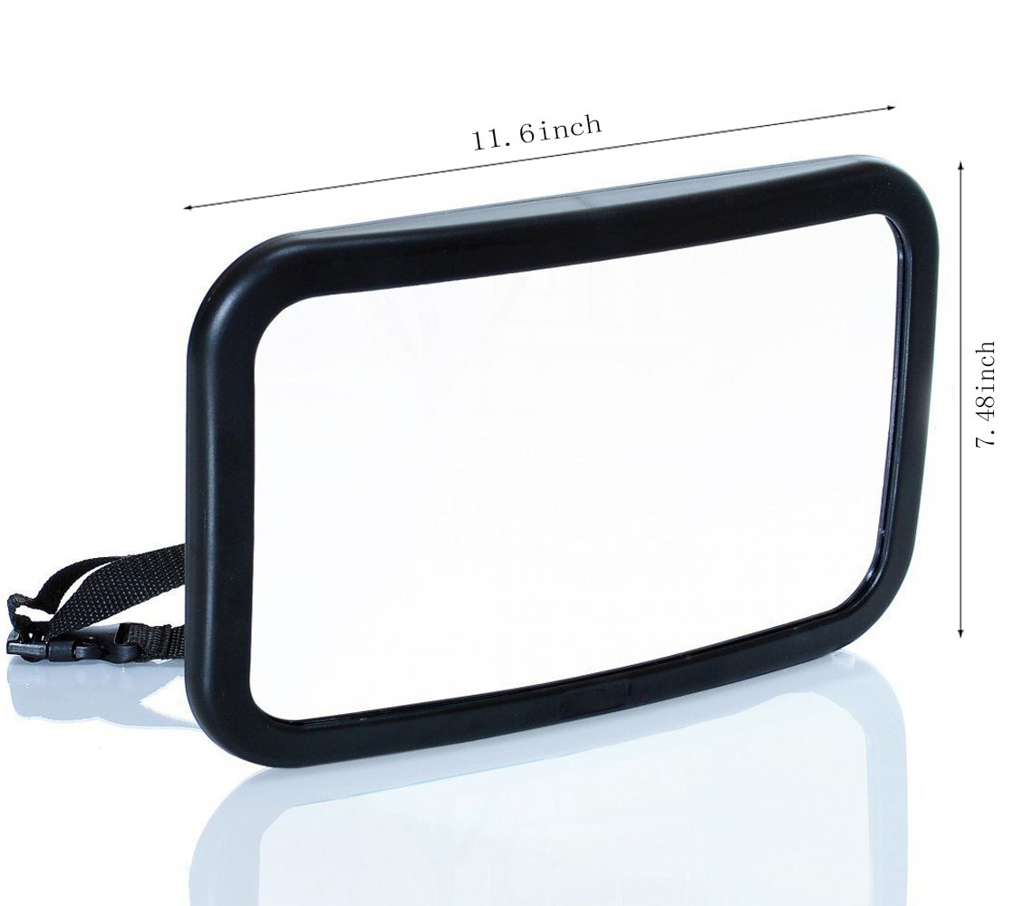 Baby Car Mirror Safety Back Seat Mirror for Car Adjustable 360 Degree Wide Crystal Clear View Shatterproof Baby Car Mirror Rear Facing