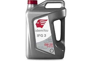 Idemitsu IFG 3 0W-20 Motor Oil Full Synthetic- 5 Quart | SP/GF-6A Certified Engine Oil for TGDI & PFI Engines | Engineered for Maximum Efficiency and Protection