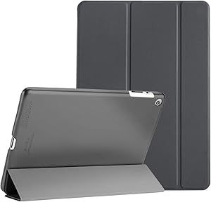 ProCase iPad 2 3 4 Case (Old Model) – Ultra Slim Lightweight Stand Case with Translucent Frosted Back Smart Cover for Apple iPad 2/iPad 3 /iPad 4 –Gray