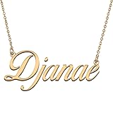 HUAN XUN Customized Custom Simple Any Name Necklace