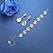 mecresh Flower Teardrop Clear Austrian Crystal Jewelry Sets for Women or Bridesmaids 2022 Fashion Jewelry(1 Set Earring,1PCS Bracelet)