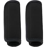 2 Pack Luggage Handle Wraps for Suitcase, Bright Color Comfort Soft Handle Covers (Black)