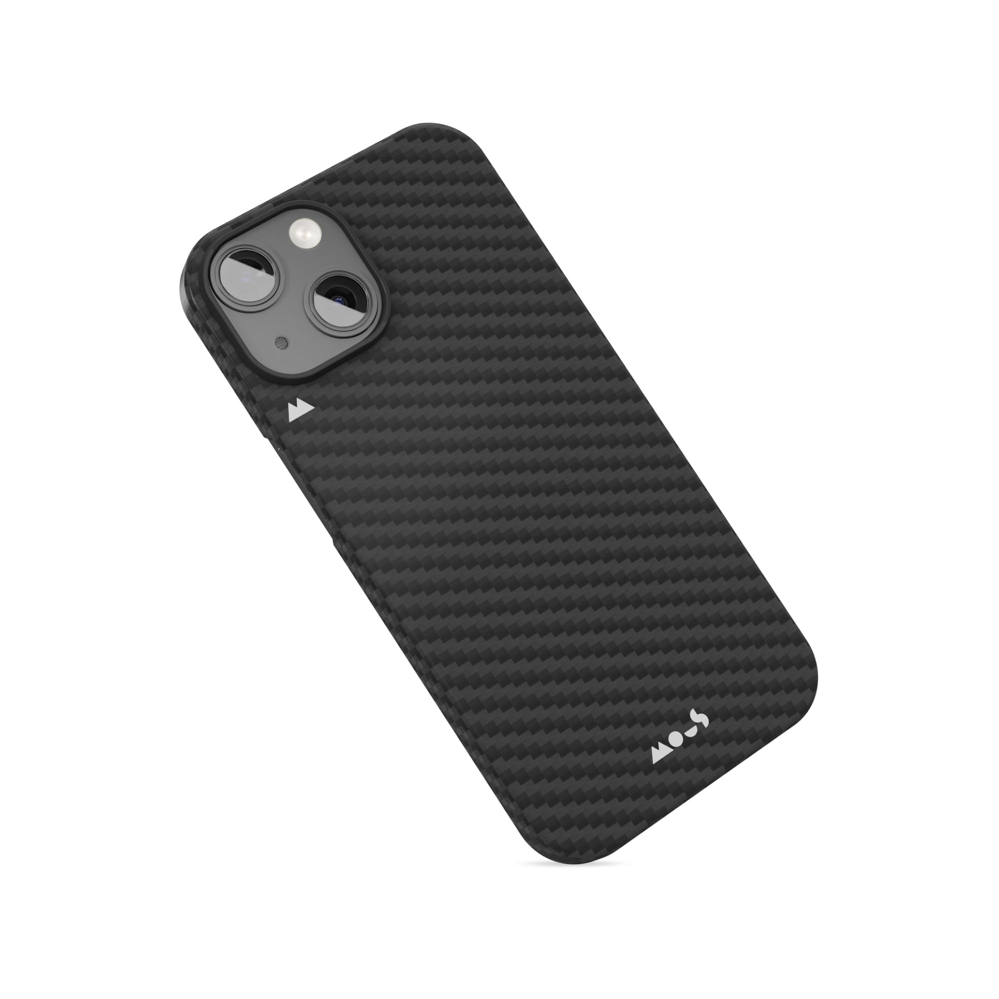 Photo 1 of Mous for iPhone 15 Case MagSafe Compatible - Super Thin Magnetic Phone Cover - Carbon Fiber