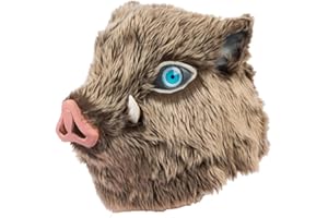 GINLANIME Inosuke Mask, Demon Boar Mask Full Head, Grey