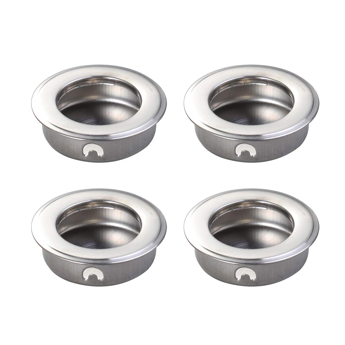 4PCS 35mm Flat Stainless Steel Recessed Flush Pull Finger Insert Sliding Door Handle Cabinet Pulls Drawer Hardware