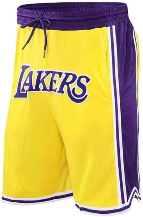 Mmadd Sweatpants Basketball James Lakers Shorts Pants Double Pocket Loose Shorts Men Yellow Xxxxl Amazon Co Uk Kitchen Home