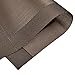Prunend Heat-resistant Placemats Stain Resistant Anti-skid Washable PVC Table Mats Woven Vinyl Placemats, Set of 6 (brown)