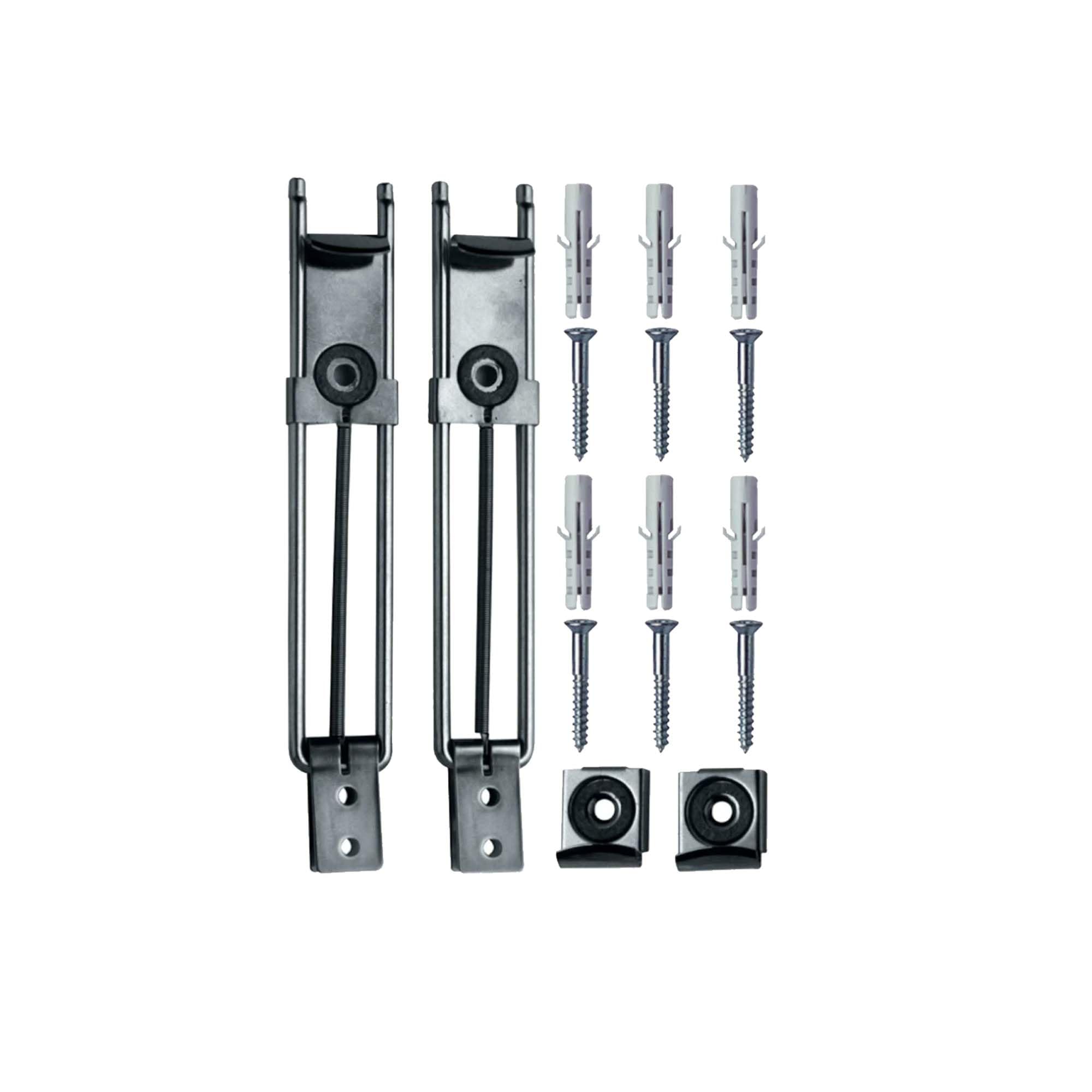 tecuro -494120 Mirror Clips for Tilting Mirrors Chrome-Plated Brass