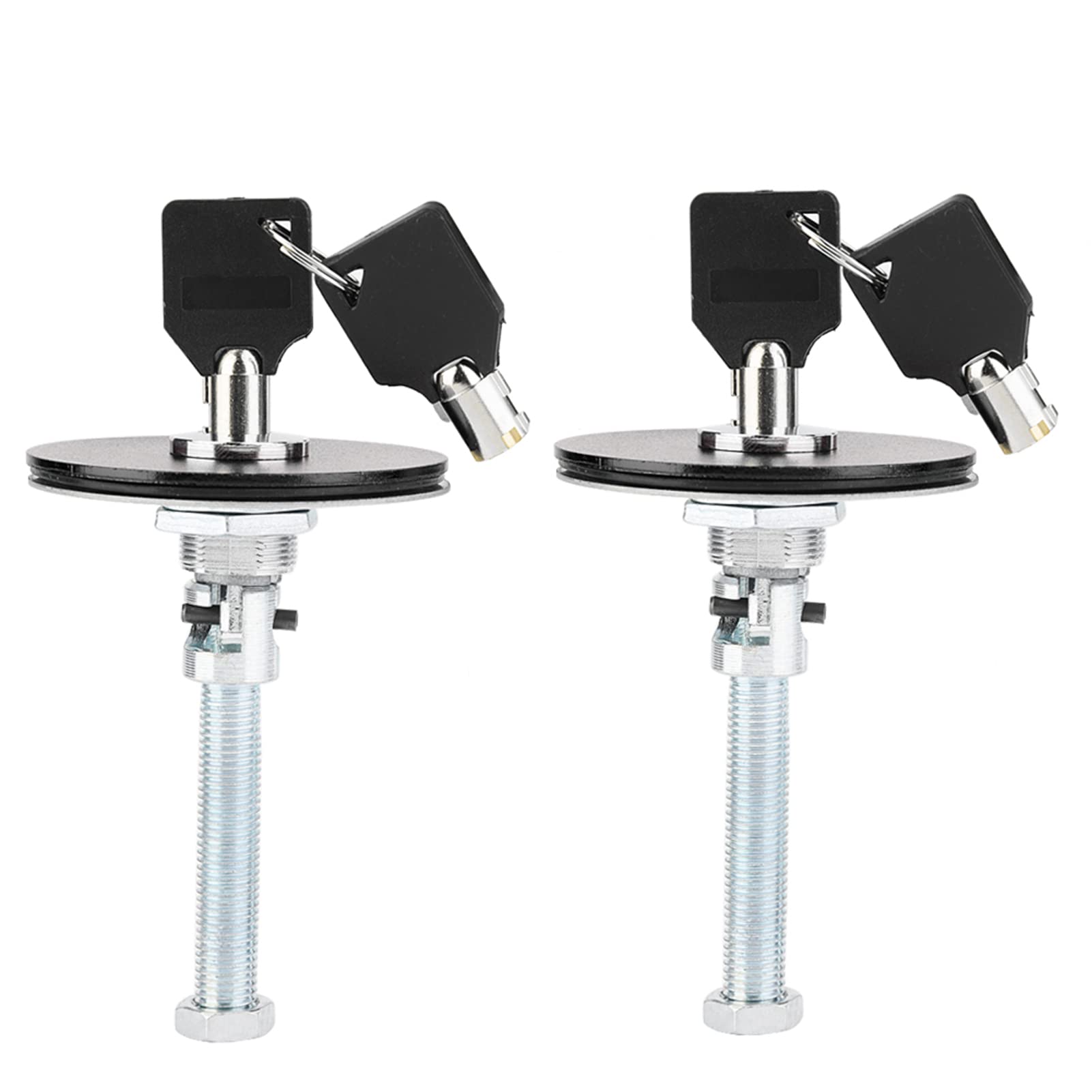 Photo 1 of Car Engine Hood Cover Lock, Locking Hood Pins Key Kit, Car Universal Engine Hood Cover Lock Key Pin Kit Security Latch Pin (Black)