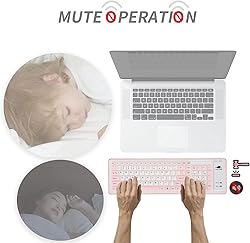 Atzuofan USB Wired Silicone Keyboard, Portable