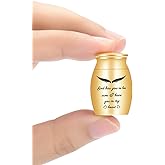 AIWENXI Small Urns - Super Mini Cremation Urns for Human or Pet Ashes - Stainless Steel Memorial Ashes Holder