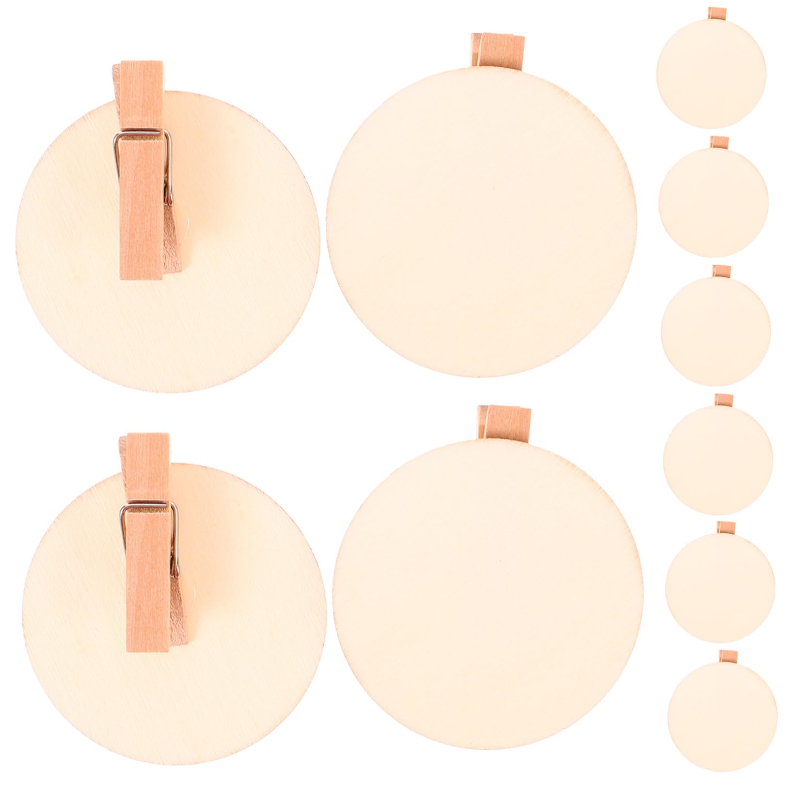 BUGUUYO 20pcs Wooden Mini Clips for Diy Crafts Sturdy Message Clamps and Decorative Signs Versatile Mini Clamps for Photo Displays and Memo Holders for Artists