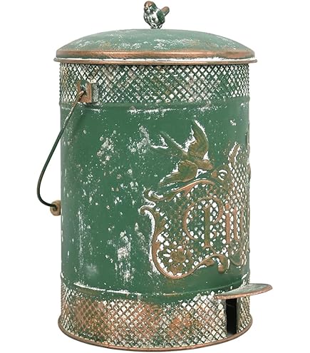 Amazon.com: Z&Z ornamentorum Retro Kitchen Trash Can with