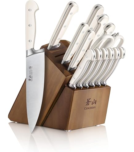 Amazon.com: Cangshan OLYMPUS Series 17-Piece Knife Block Set