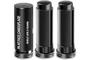 FLANOID 3 PCS Eye Black Football Eyeblack Stick Face Paint for Sports, Black Face Makeup Camo Face Paint Eye Black Softball/Baseball/Football/Lacrosse Accessories, Halloween Cosplay Costume Parties Makeup