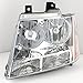 For 2007-2013 Avalanche Suburban Tahoe Chrome Headlights Front Lamps L+R Pair Left+Right/2008 2009 2010 2011 2012 2013