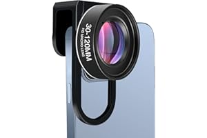 Macro Lens for Phone Camera Photography Extension, COSULAN Attachment Macro Lens for iPhone and Android Smart Phone Camera, 4K UHD Macro Lens 30-120mm Shooting Distance with The Premium Universal Clip