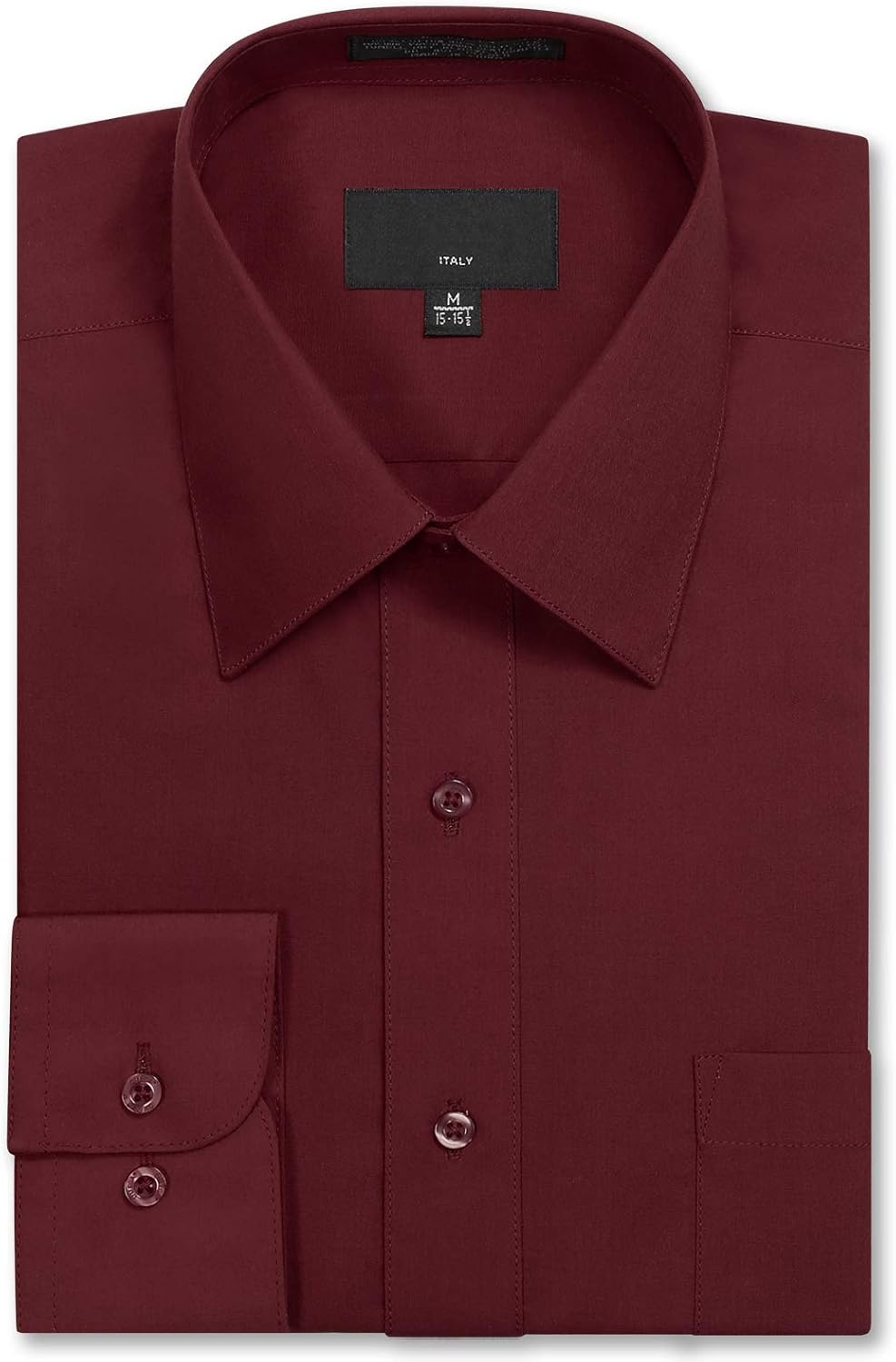 Allsense Men's Long Sleeve Regular Fit Dress Shirts at  Men’s Clothing store