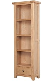 Hallowood Camberley 1 Drawer Large Bookcase In Light Oak Finish