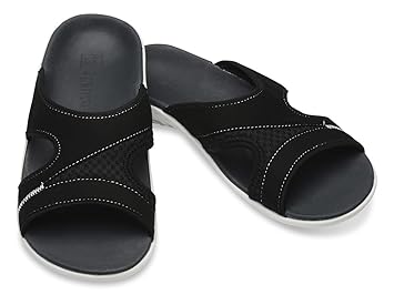 Amazon Com Spenco Tori Kholo Black Slides W6 Health Personal Care