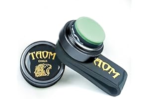 BANLY TAOM Round Shaped Pool Chalk Holder, Portable Pool Chalk Cubes, Magnetic Mini Chalk Holder Pool Billiards, Pool Cue Chalk Case Container Box for Billiard Cue Tip Tool Pool Table Snooker Accessories