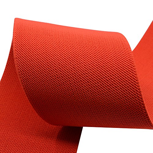 iCraft 3Inch Wide by 2Yard Colored Woven Elastic Band,Red13030 Buy