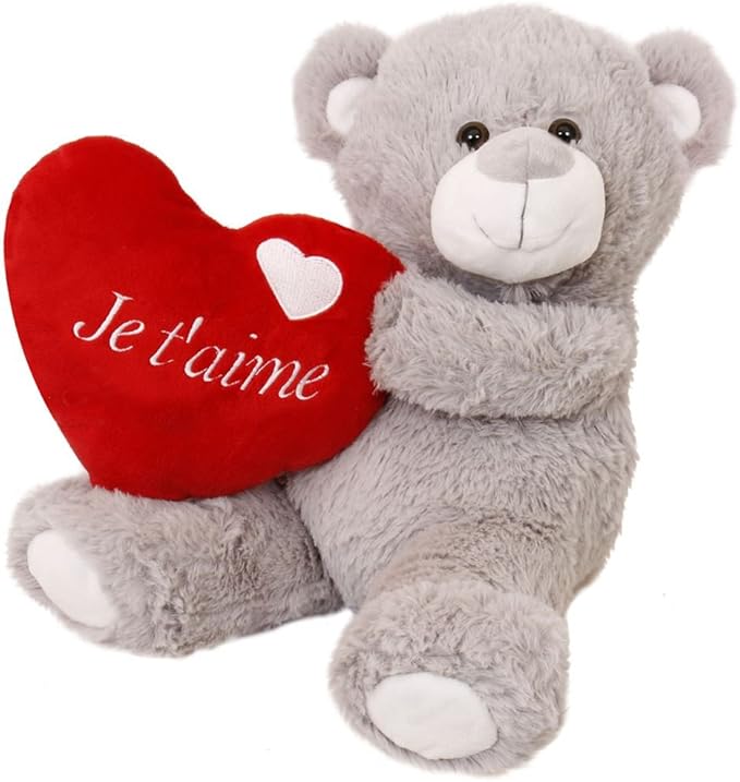 X18 Ours En Peluche Avec Un Coeur Qui Dit Je T Aime I Love Fancy Dress Wholesale Ideal Pour Offrir En Cadeau Livraison Gratuite Amazon Fr Jeux Et Jouets
