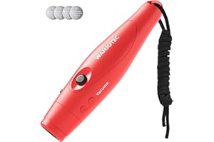 WANJOTEC Electronic Whistle for Teachers Coaches - 3 Tone Adjustable Volume Loudest Whistle, Handheld Electric Whistles for Referee Coaches, Outdoor Camping Hiking Safety Whistles with Lanyard