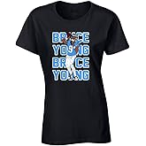 Black Carolina Bryce Young Text Pic Womens T-Shirt