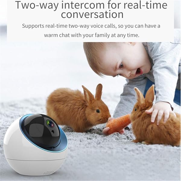 JUZEN berwachungskamera WiFi Drahtlose Fernberwachung HD Nachtsicht Smart Home Innenmonitor