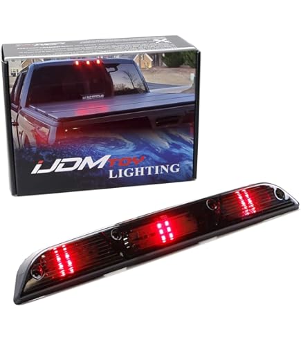 thumbnail image 2 of KDM Smoked LED 3rd Brake Light For Ford F150 F250 F350 2015-2022 - Red Stop & White Cargo Lights 2 of 13