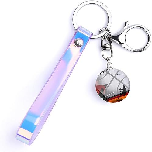 Amazon バスケットボール レーザーリボン キーチェーン キーホルダー 可愛い 人気 おしゃれ キーリング 饰りプレゼント 手触りいい 紛失防止 誕生日 卒業 クリスマス プレゼント Xuanmori キーホルダー チェーン