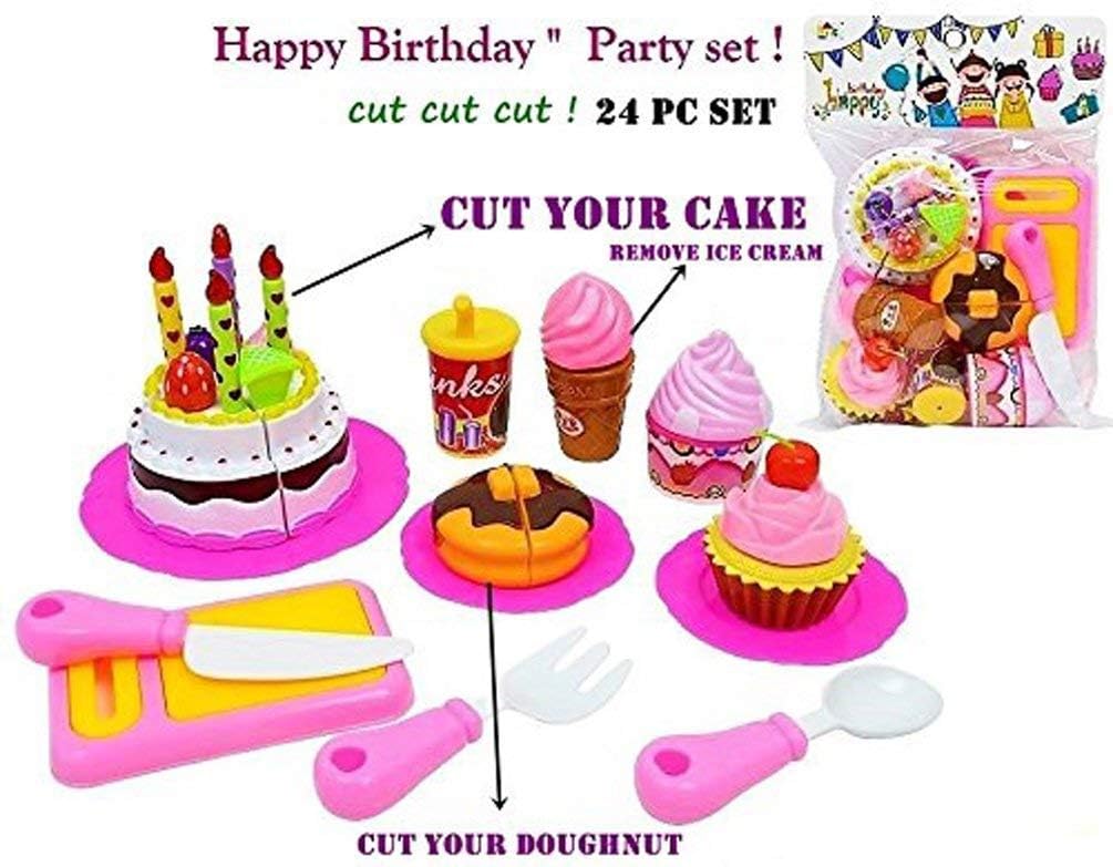PLUSPOINT Exclusive Collection of Realistic Sliceable Fruits ,Vegetables ,Fast Food, Bakery Products,Cake,Doughnuts for Girls and Boys (Ice Cream)