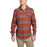 Howler Bros Men's Harker's Flannel, Backdrop Plaid/Terracotta