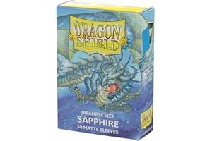 Dragon Shield | Japanese Size Card Matte Sleeves | 60 CT - Smooth & Tough Premium TCG Sleeves - Compatible with Yu-Gi-Oh, Naruto, Cardfight & Vanguard | Sapphire