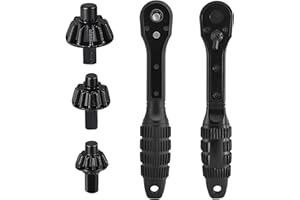 MOOYIYAN 3-in-1 Ratchet Drill Chuck Key Wrench,Universal Chuck Key Replacement Tool for Drill, Compatible with Most Electric Drills and Power Tools,150mm Length