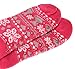 EBMORE Women Slipper Fuzzy Socks Fluffy Cabin Cozy Plush Winter Warm Soft Fleece Thick Comfy Christmas Stocking Stuffer with Grips Socks(Rose Red)