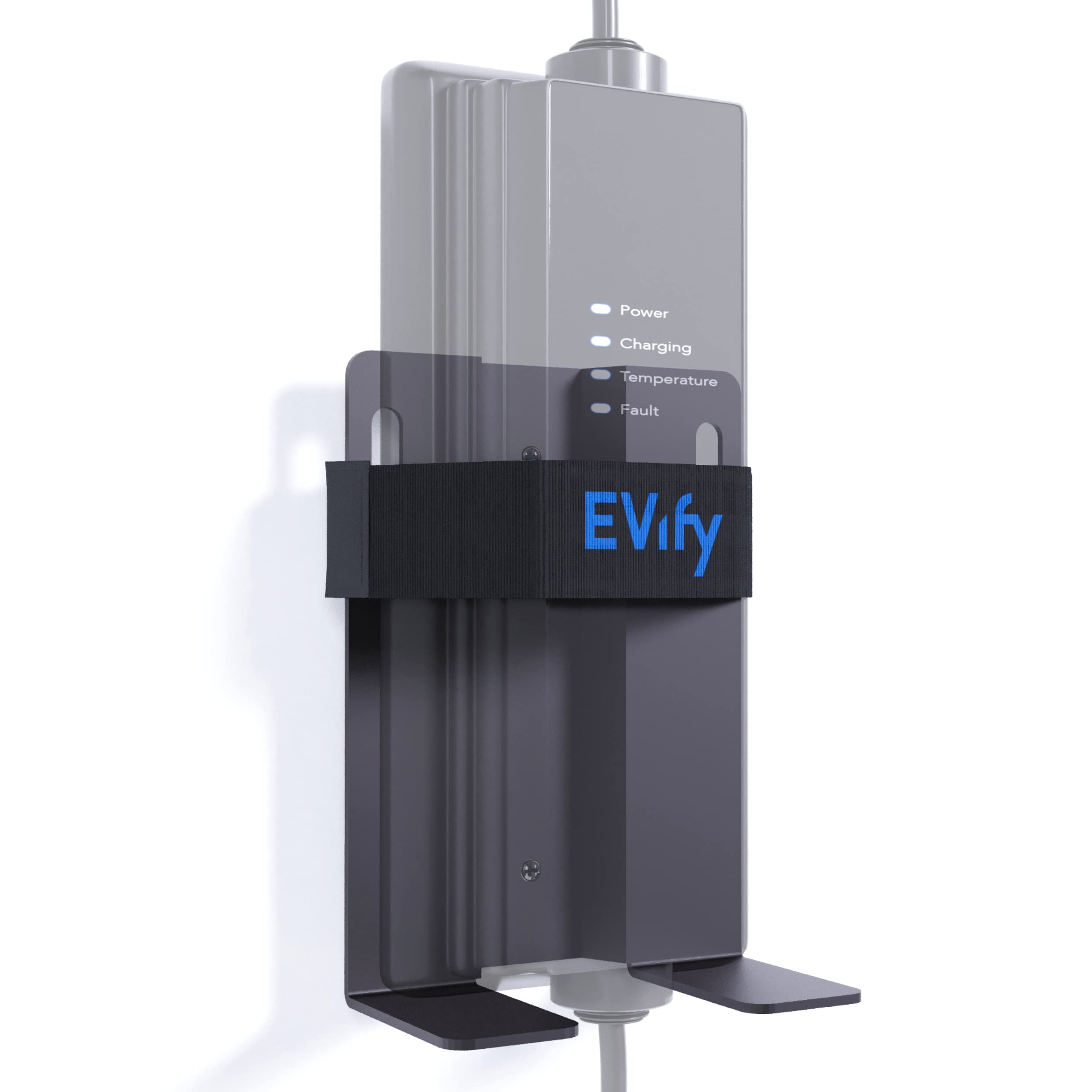 EVify EV Charger Holder - EV Type 2 Wall Bracket - Resistant stainless steel cable holder
