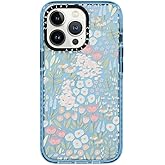 CASETiFY Impact iPhone 13 Pro Case [6.6ft Drop Protection] - Eleanor by Ivory Paper Co - Sierra Blue