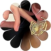 Allereyae Vintage Hollow Butterfly Drop Earrings Bamboo Hoop Dangle Earrings Gold Open Butterfly Earrings Bamboo Circle Stud Earrings Jewelry for Women