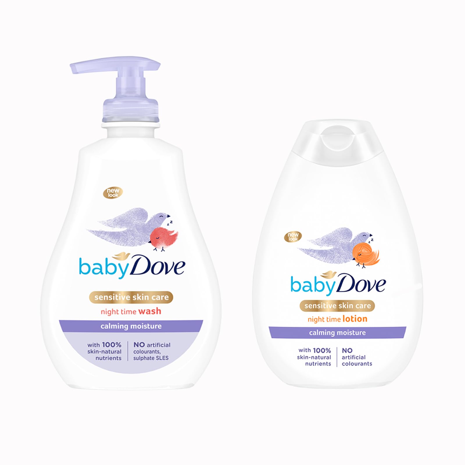 Baby Dove Calming Moisture Head to Toe Baby Wash 400 ml + Lotion 400ml
