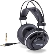 Samson SR990 Over-Ear Studio Headphones with 50mm Drivers and Adapter view 3