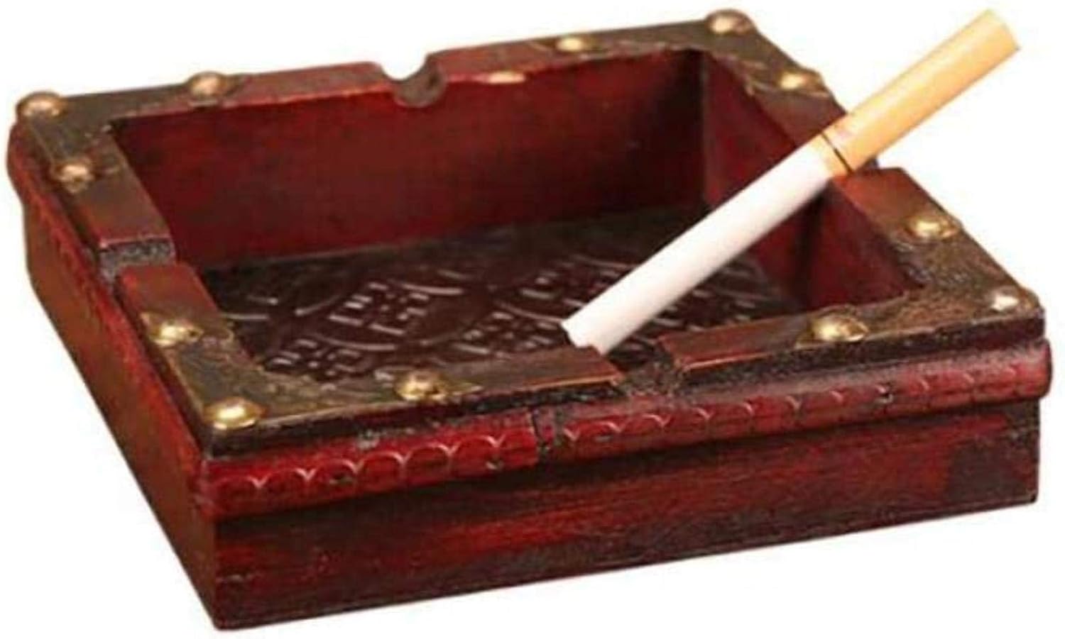 XYXD ashtrays Vintage Wooden Ashtray for Indoor Or Outdoor