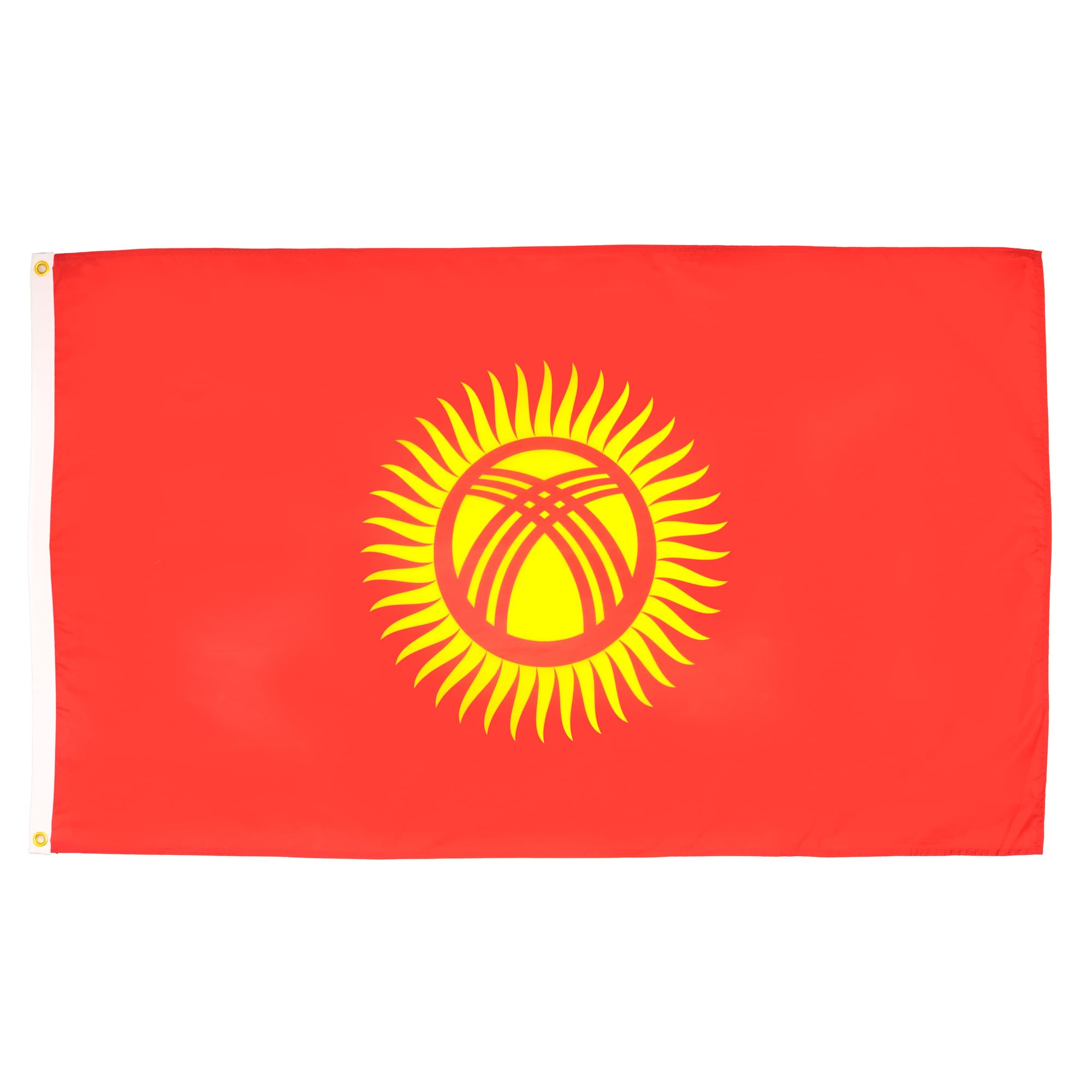 AZ FLAG - Kyrgyzstan Flag - 2x3 Ft - 100D Polyester Kyrgystani Banner with Two Metal Grommets - Fade Resistant - Vivid Colors - 2' x 3' Feet - 90x60 Cm — image 1